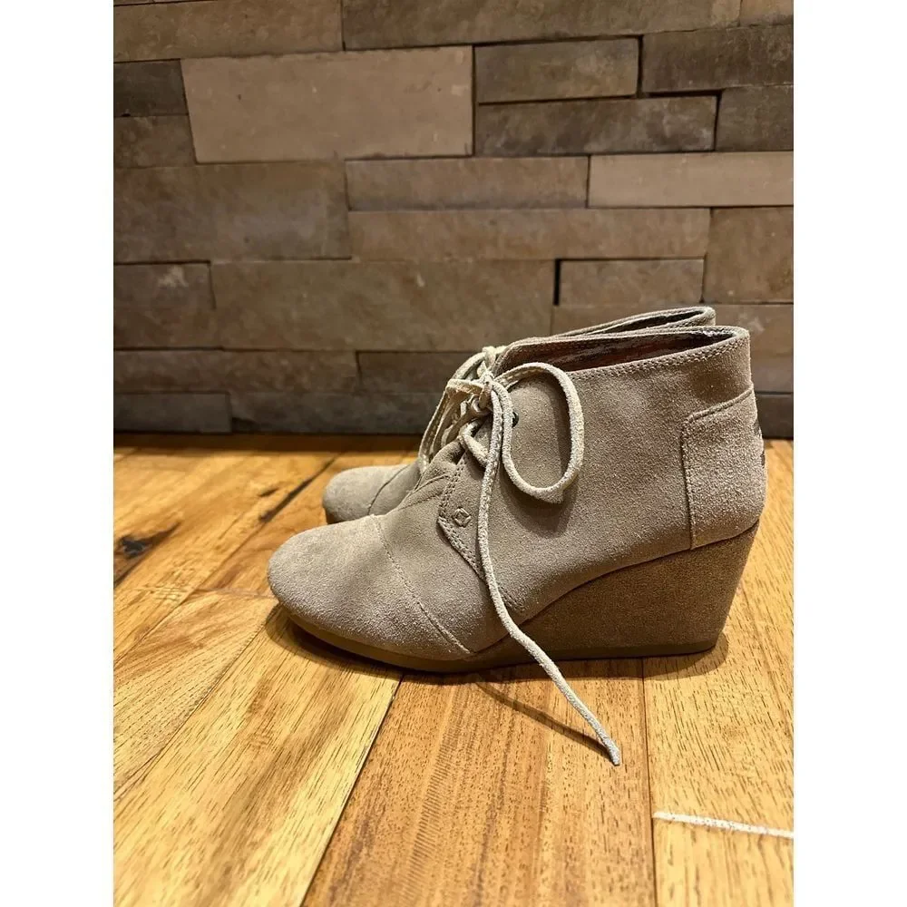 TOMS wedge booties‎